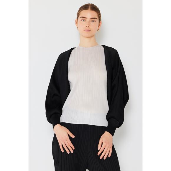Sleek Ribbed Bolero Cardigan - Picture 1 of 6